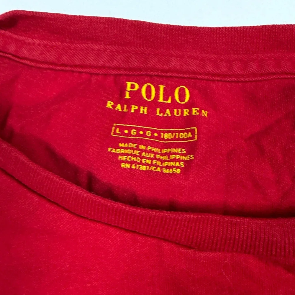Polo Ralph Lauren Polo Bear USA Basketball Red T-Shirt Womens Large / Mens M